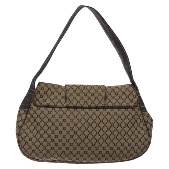 CELINE Macadam Canvas Shoulder Bag Brown - Picture 3 of 12